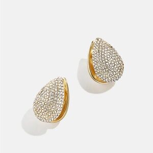 NEW!! BaubleBar Gold and Pave Teardrop  Cynthia Earrings